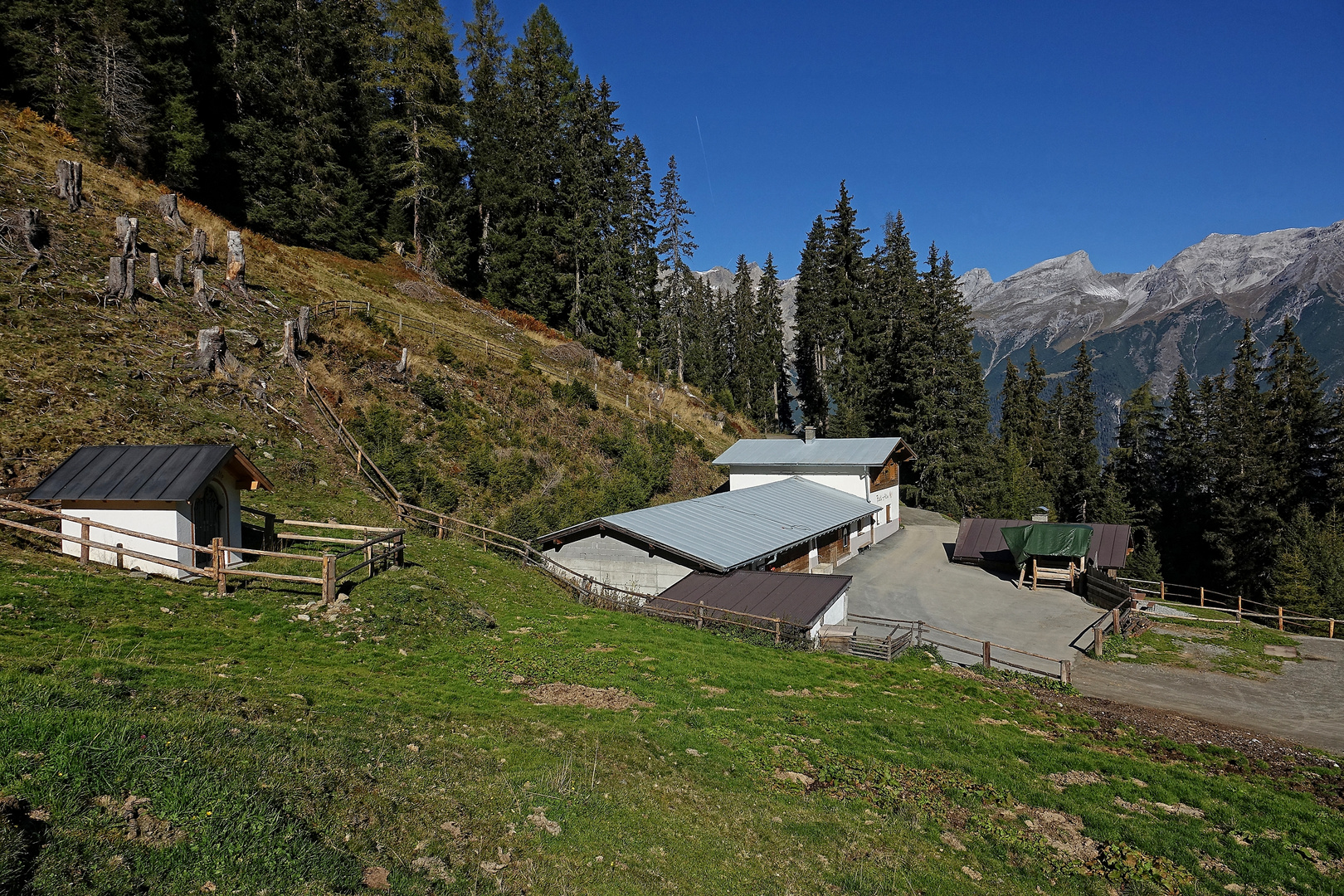 die Flathalm auf ca 1680m....