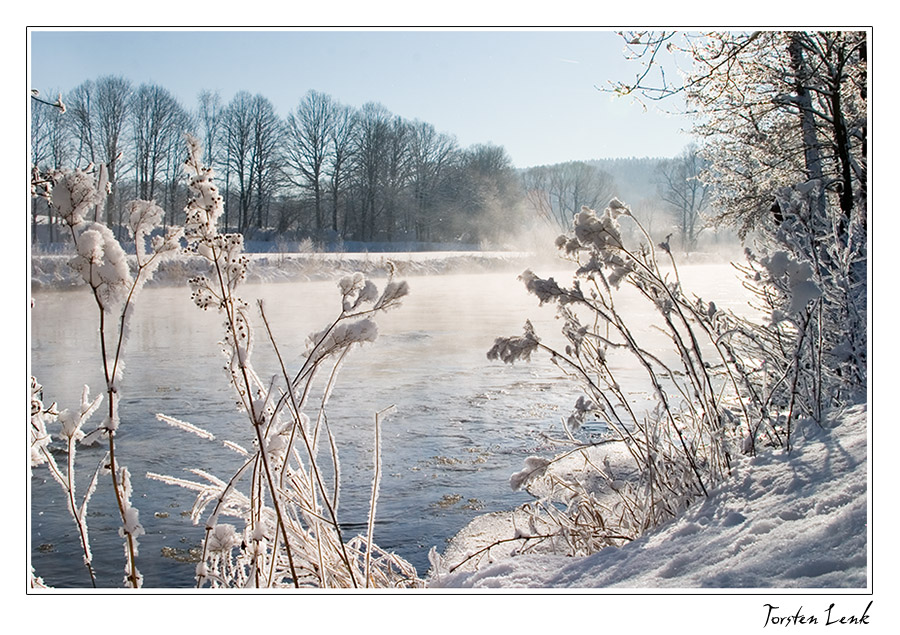 Die Flöha bei -15 Grad