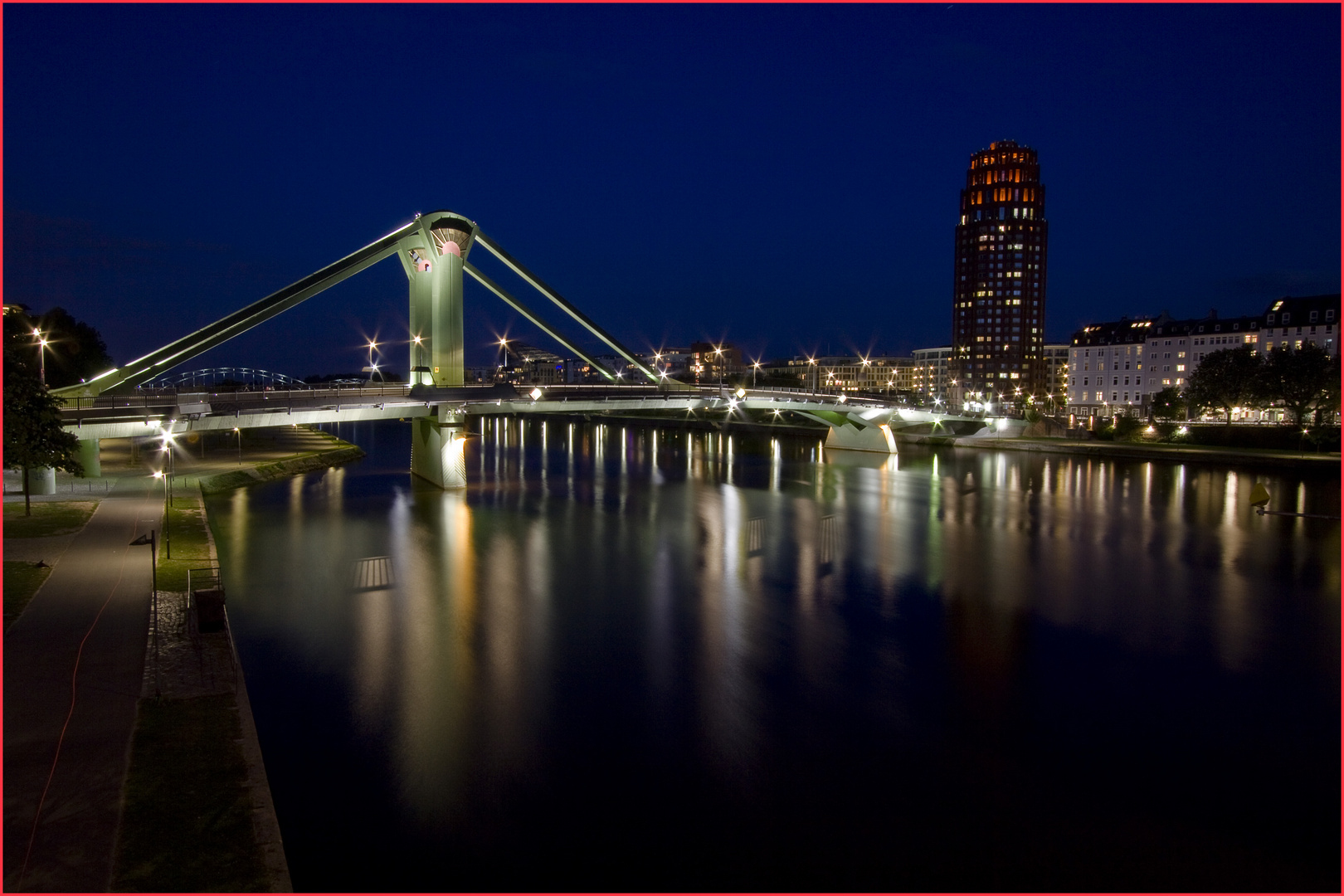 Die Flößerbrücke in Frankfurt