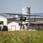 Die Fokker im Landeanflug 