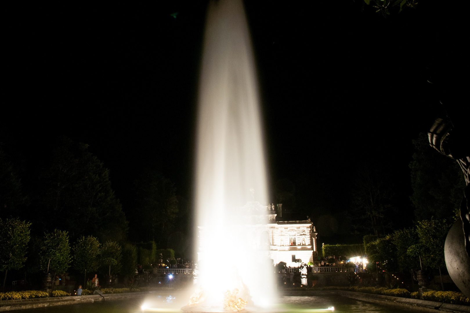 Die Fontäne von Schloss Linderhof