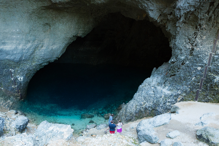 Die Fontaine de Vaucluse in der Trockenperiode...