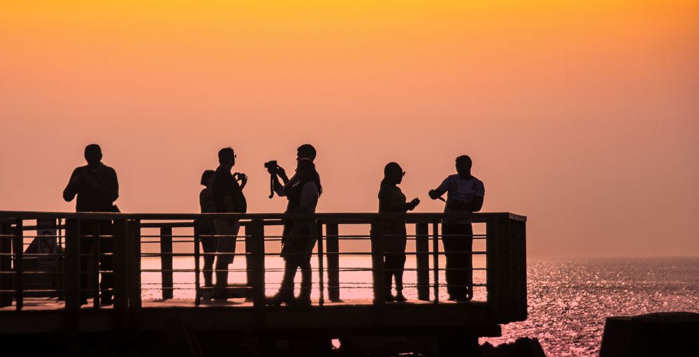 die Foto-stunde am Meer