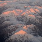 Die französischen Alpen von oben