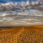 Die Frau am Strand 