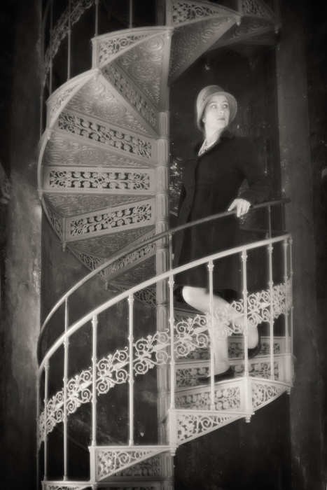 Die Frau auf der Wendeltreppe