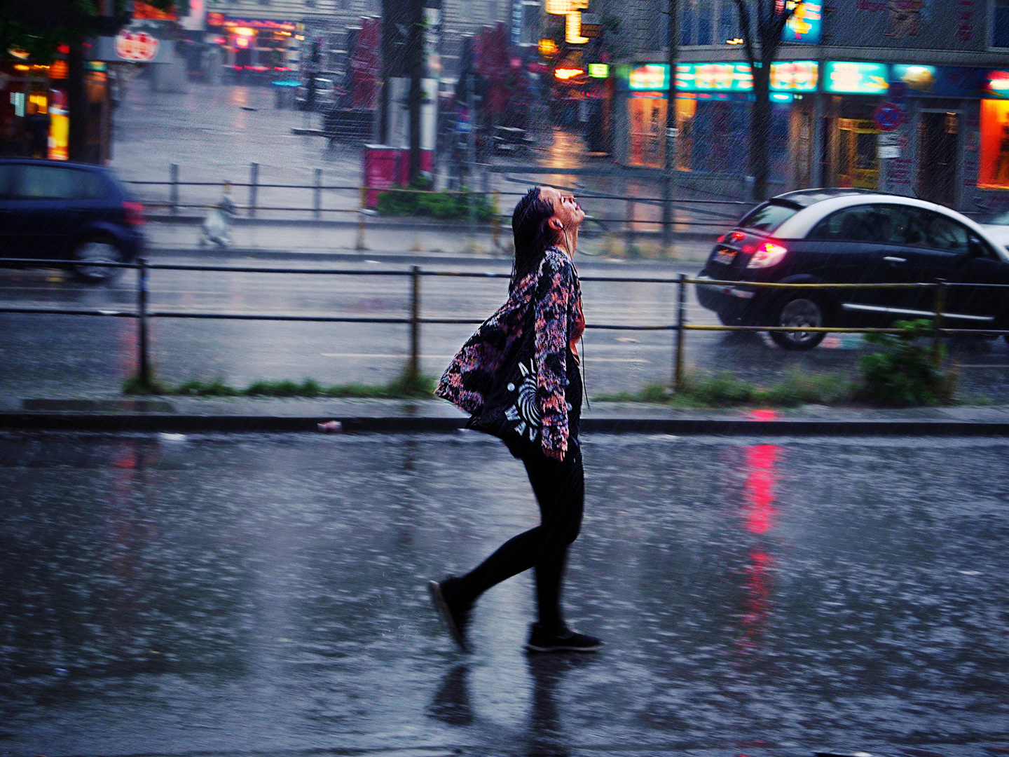 Die Frau, die den Regen mag