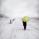 Die Frau mit dem Regenschirm (140).... Spaziergang im Schnee 