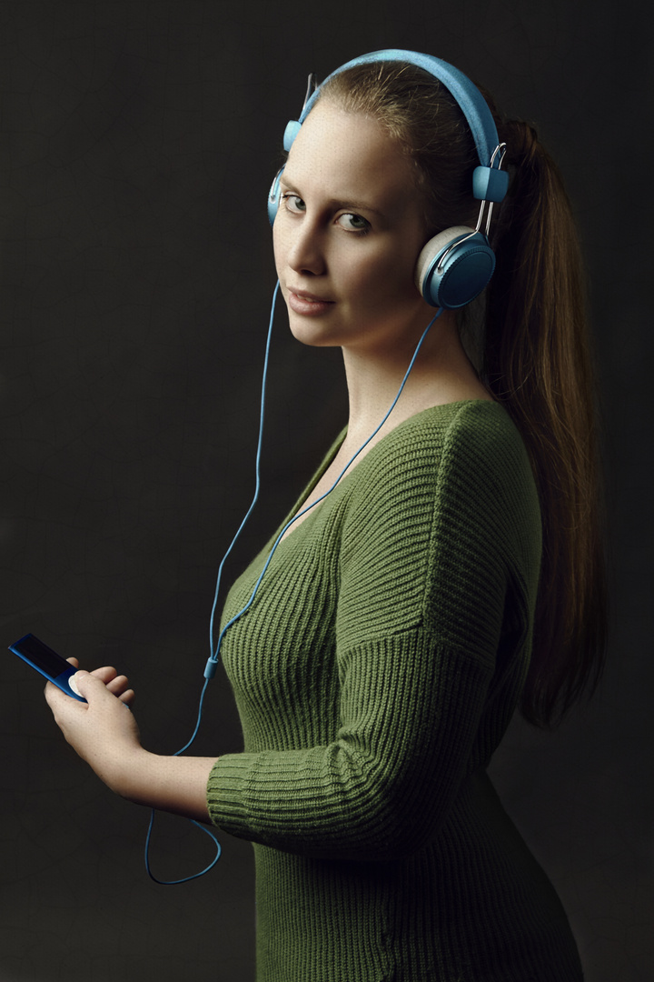 Die Frau Mit Den Kopfhorern Foto Bild Portrait Portrait Frauen Studio Bilder Auf Fotocommunity