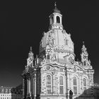 Die Frauenkirche in schwarz/weiß