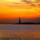 Die Freiheit grüßt von Liberty-Island