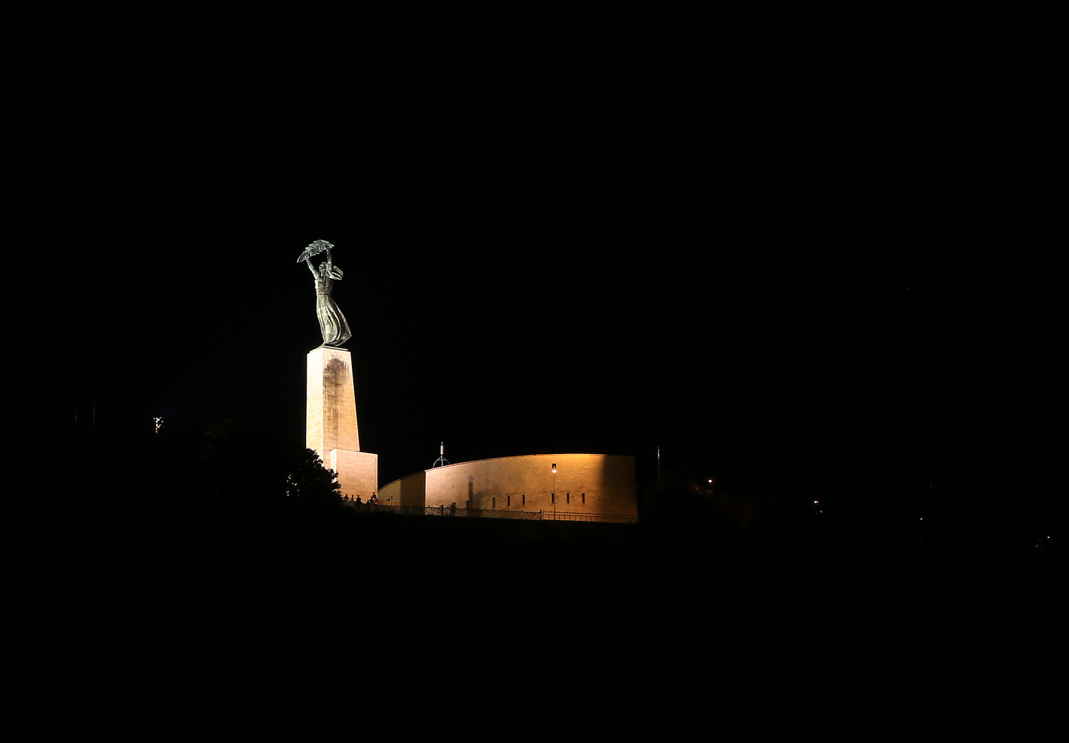 Die Freiheitsstatue am Abend