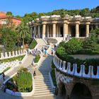 Die Freitreppe des Park Güell