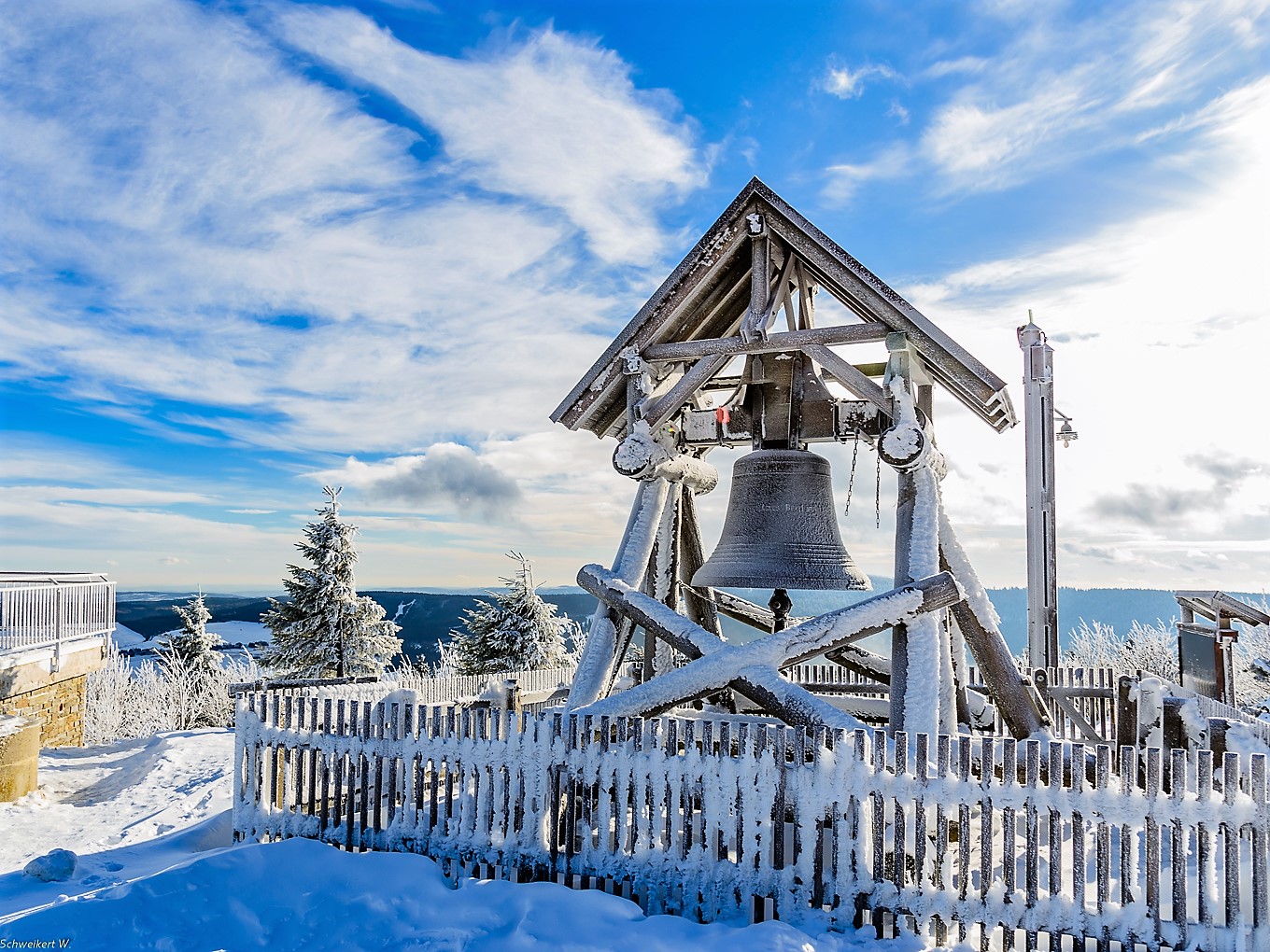 Die Friedensglocke auf dem Fichtelberg