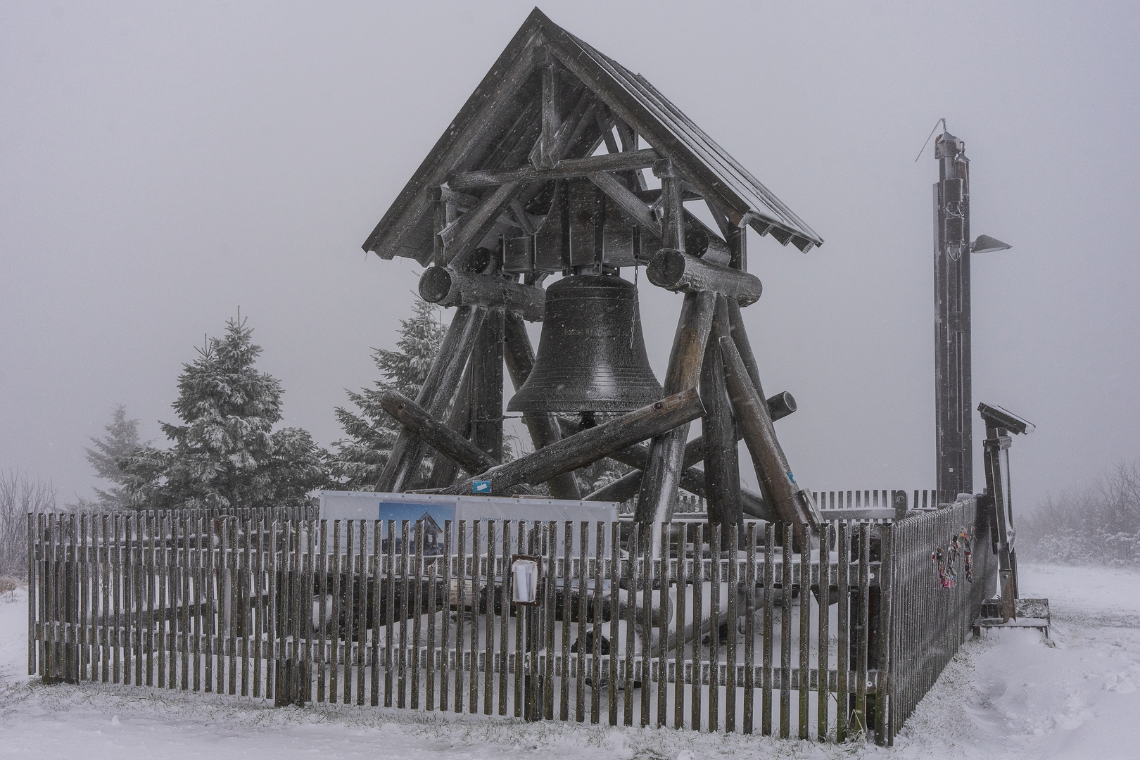 Die Friedensglocke auf dem Fichtelberg