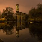 Die Friedenskirche bei Sanssouci bei Nacht