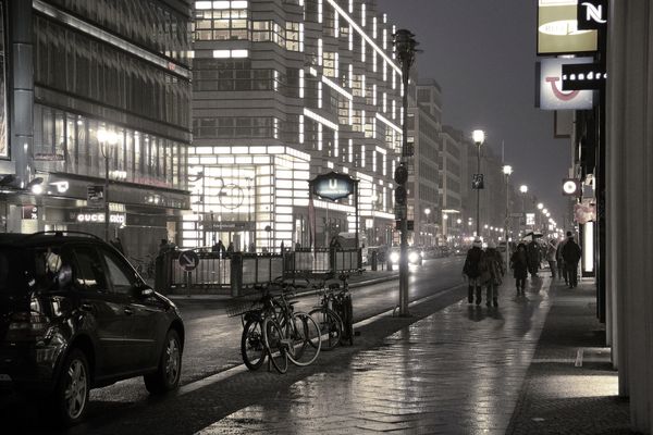 Die Friedrichstr. in Berlin