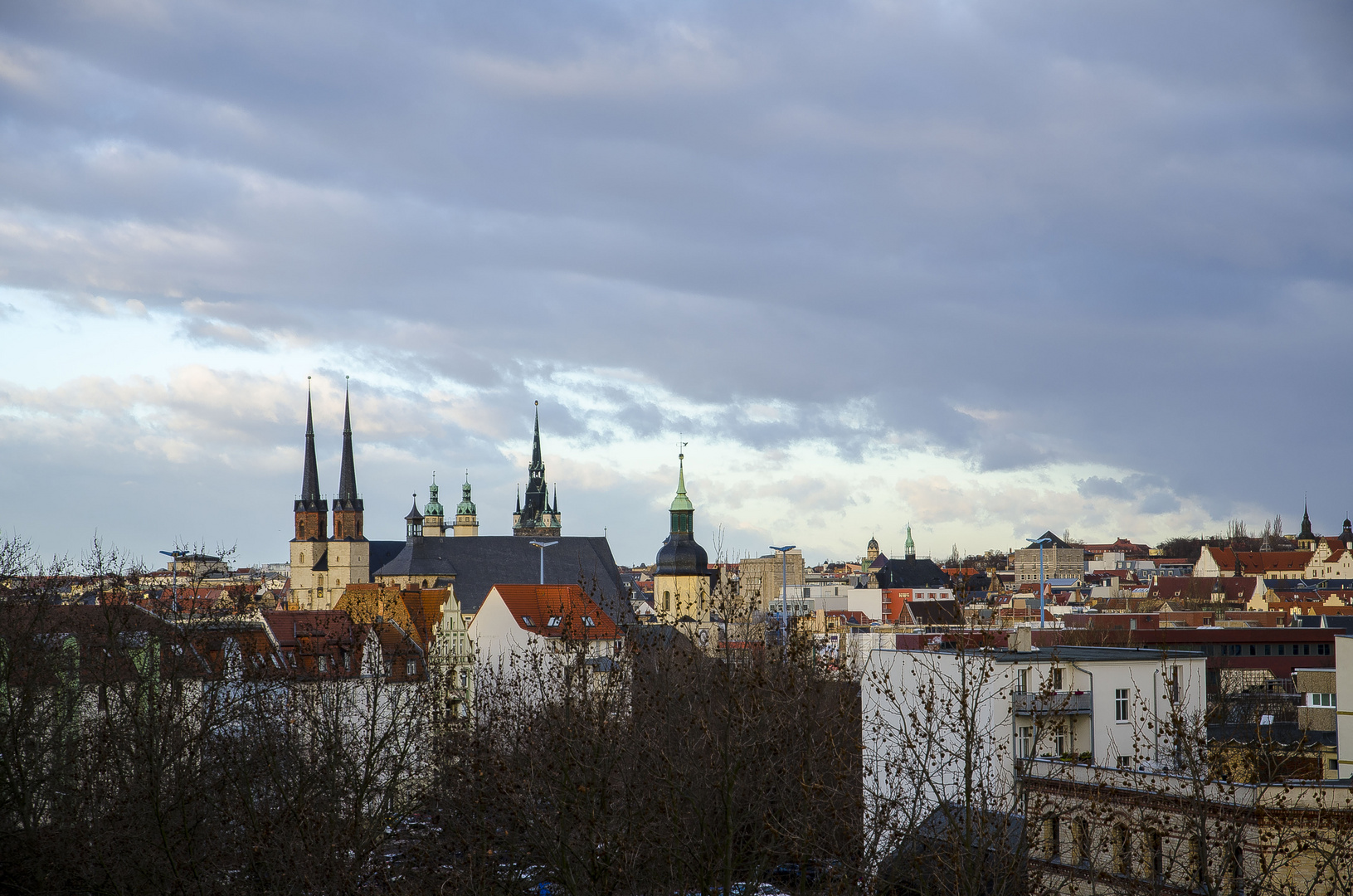 Die fünf Türm - das Wahrzeichen von Halle/Saale