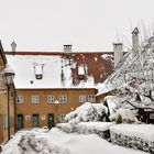 Die Fuggerei in Augsburg - ein Winter Wonderland