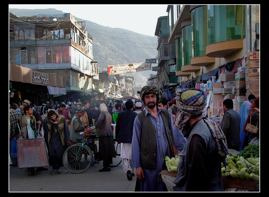 Die Fußgängerzone von Kabul