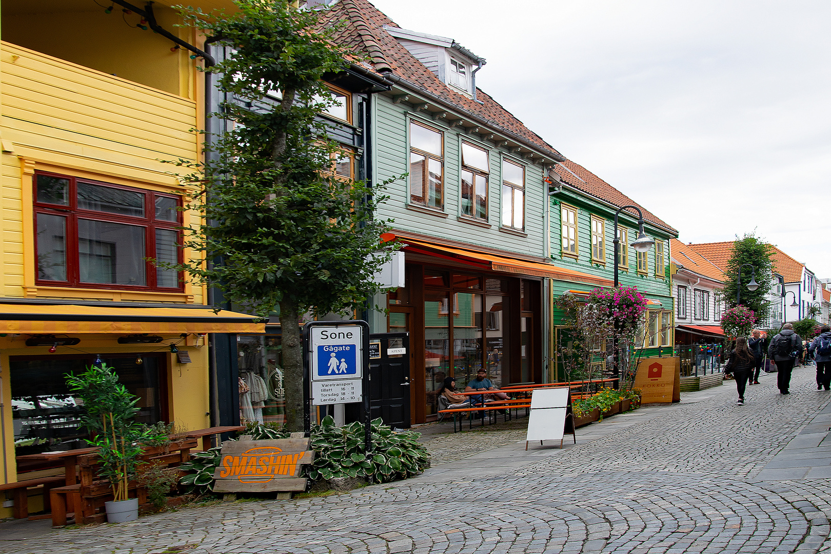 die Fußgängerzone von Stavanger