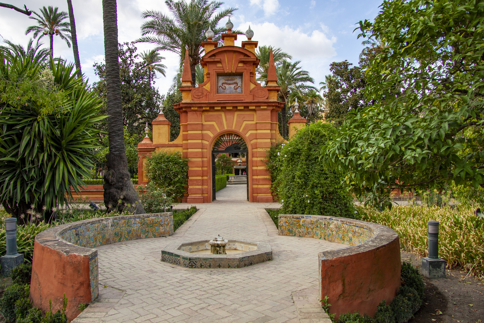 die Gärten des Real Alcázar in Sevilla