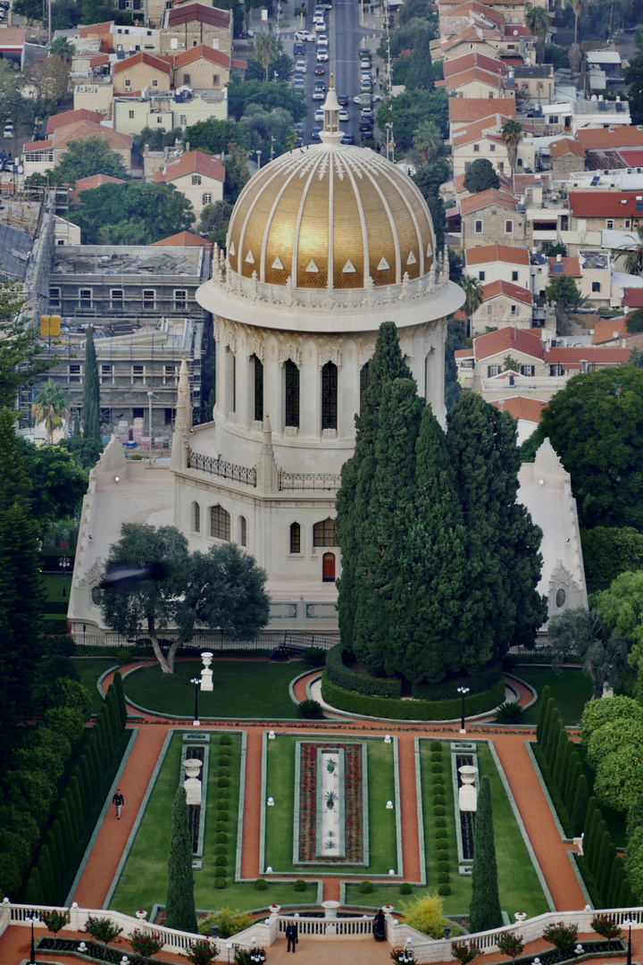 Die Gärten und der Tempel der Bahai in Haifa 