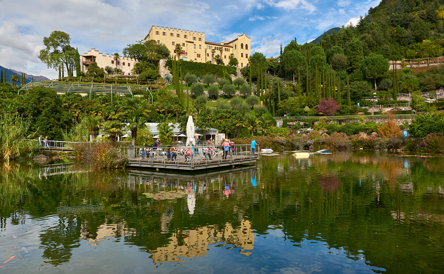 Die Gärten von Schloss Trauttmansdorff Foto & Bild outdoor, wasser