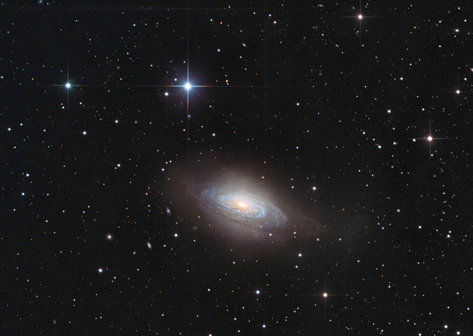 Die Galaxie NGC3521 im Sternbild Löwe