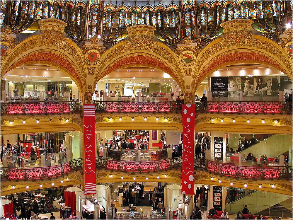 Die Galeries Lafayette in Paris