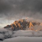 Die ganze Nacht Regen und dann lösten sich morgens um 6 Uhr die Wolken im Pustertal...