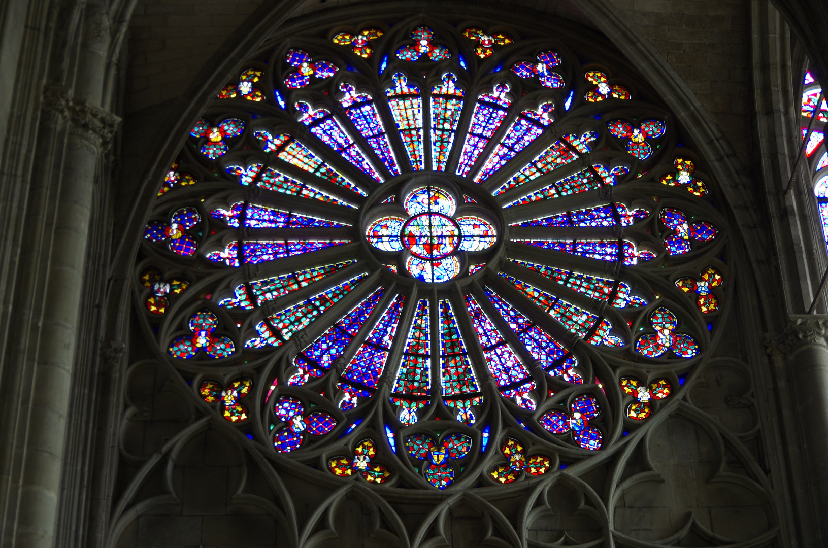 die ganze Rosette aus Carcasonne