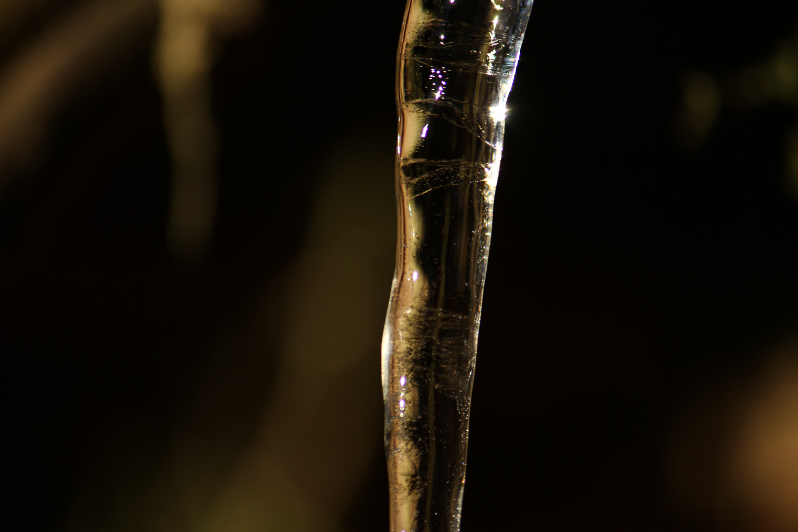 Die ganze Welt eines Eiszapfens