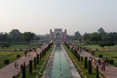 Die Gartenanlage des Taj Mahal