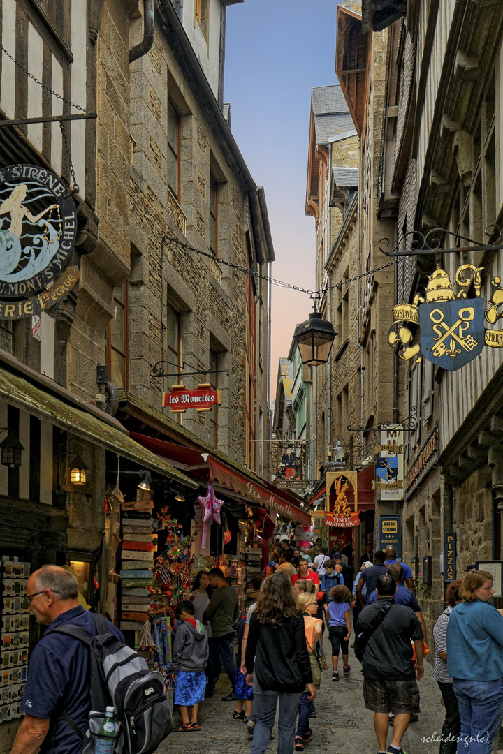 Die Gassen von Le Mont-Saint-Michel