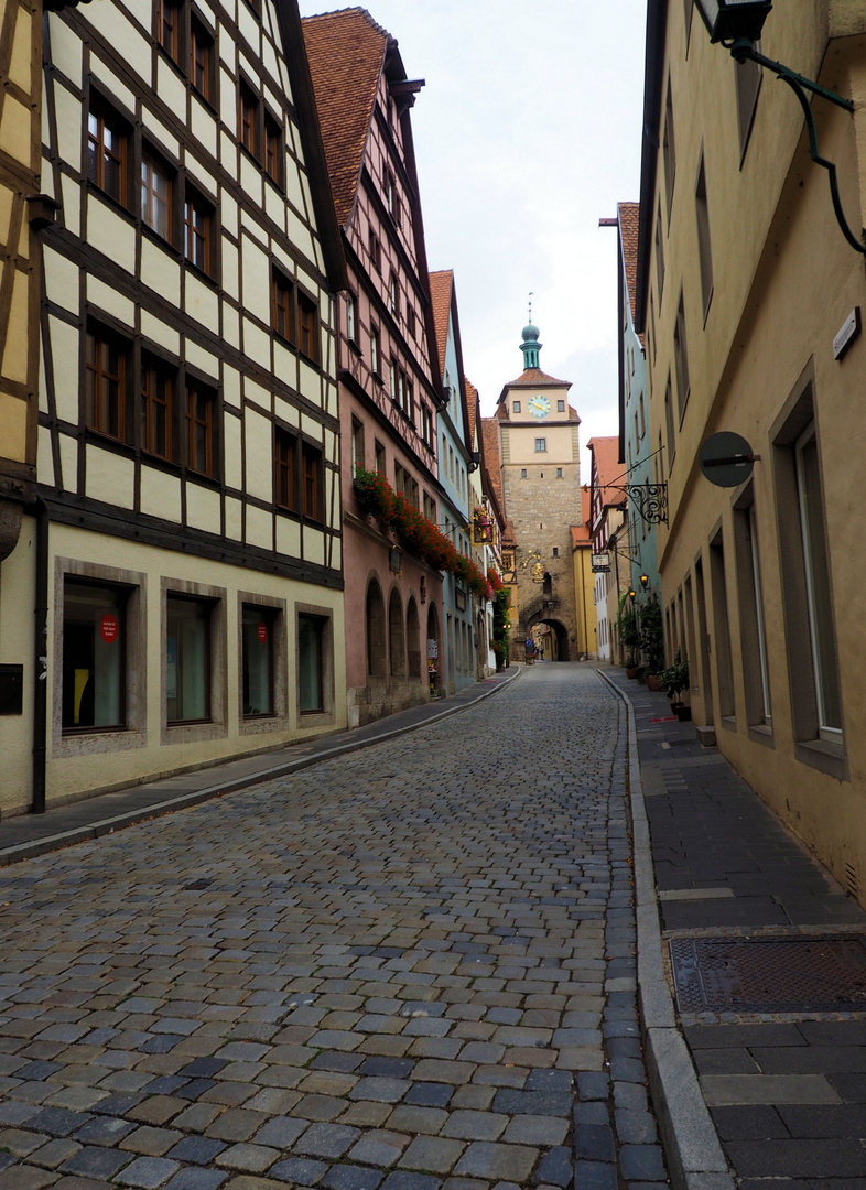 Die Gassen von Rothenburg....