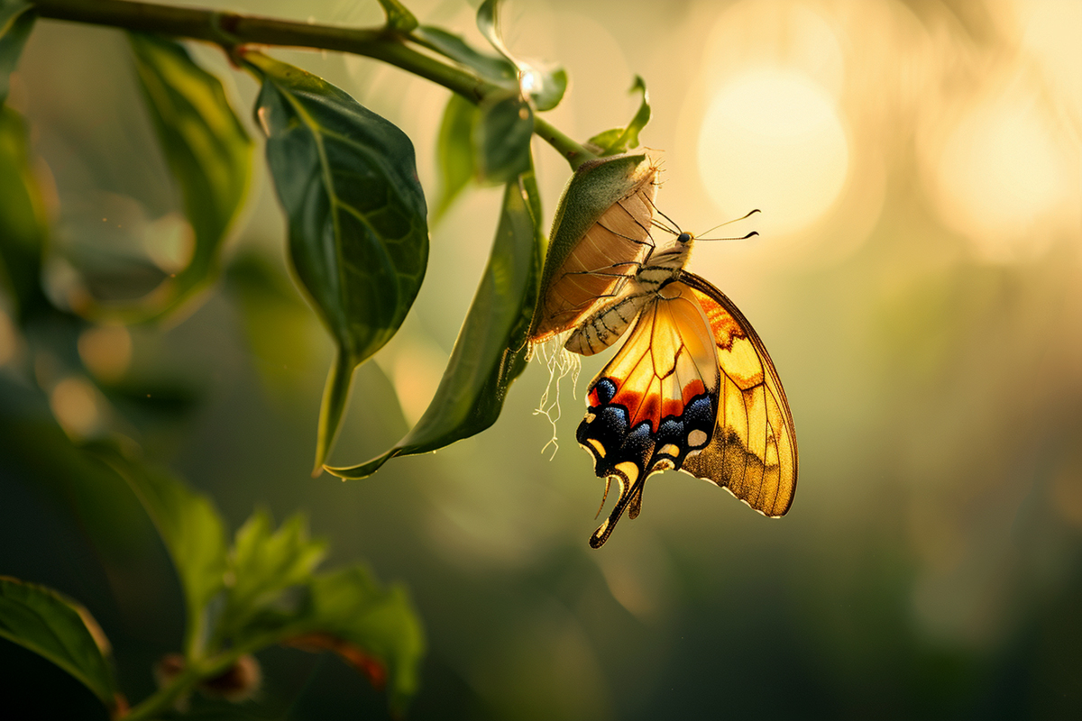 Die Geburt eines Schmetterlings