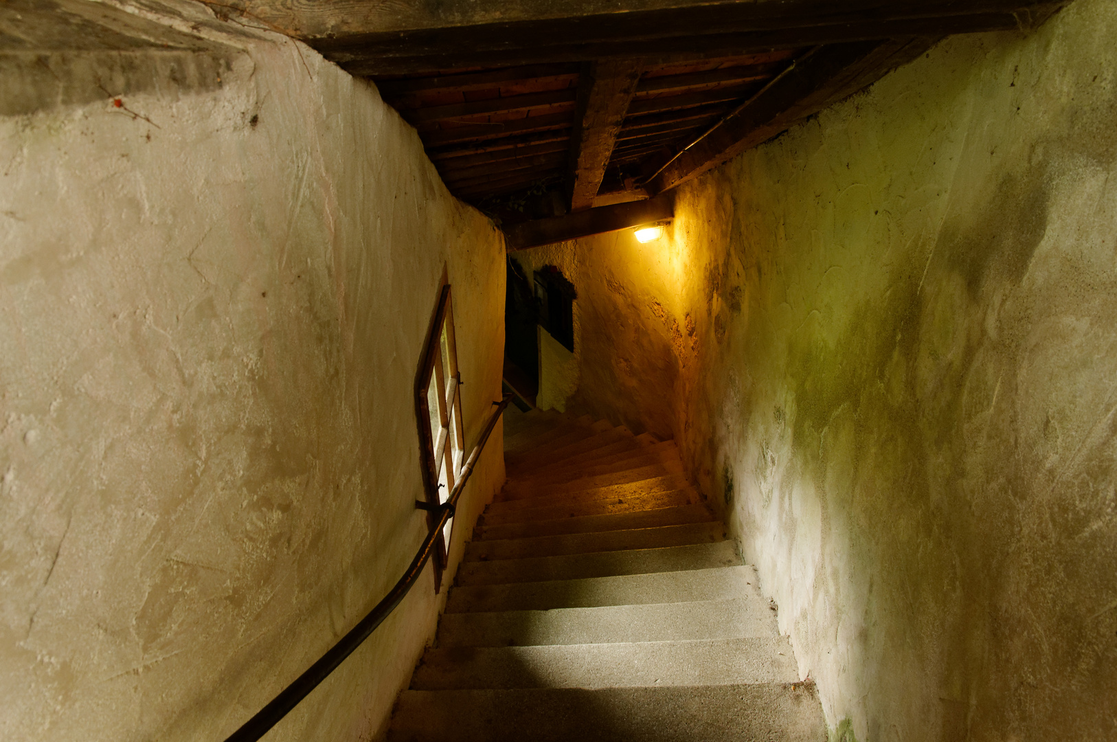 Die "gedeckte Stiege" in Hallstatt...