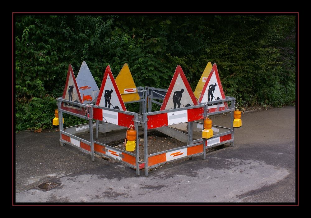 Die gefährlichste und somit best-signalisierte Baustelle der Schweiz