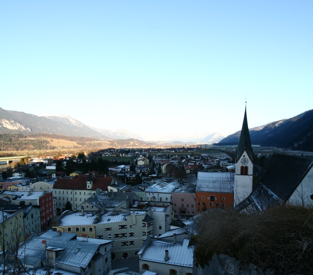 Die gefrostete Innenstadt von Rattenberg