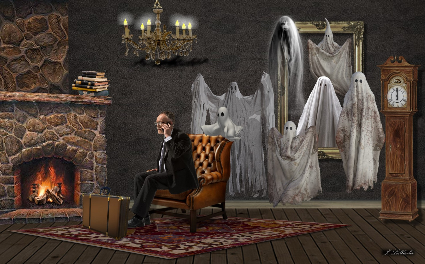 Die Geister die ich rief - Im Schloßhotel Foto &amp; Bild | fun, surreal ...
