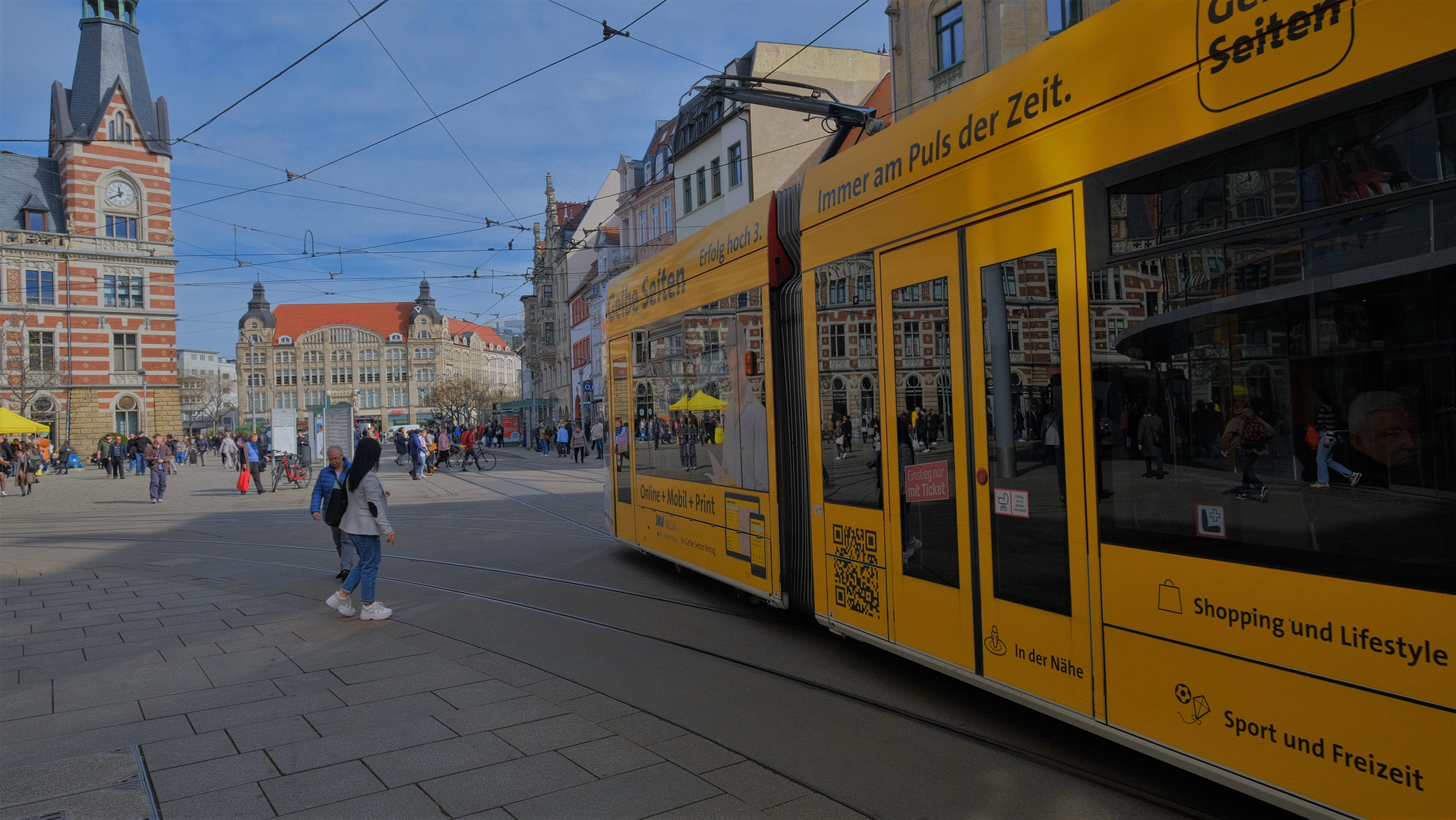 die "Gelben Seiten" in Erfurt