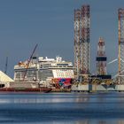 Die Genting Dream in Eemshaven