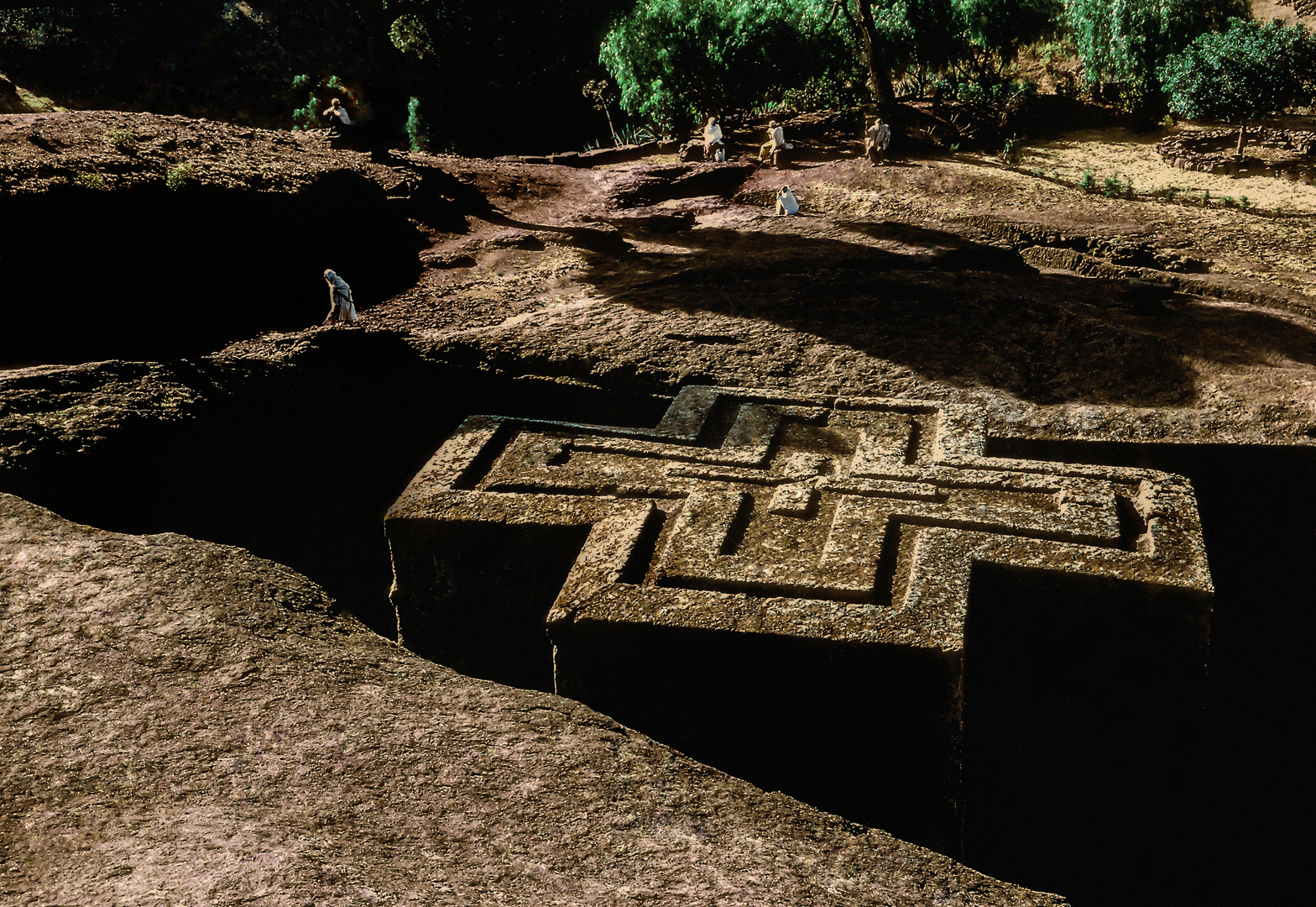 Die Georgskirche, Bet Grygoris in Lalibela