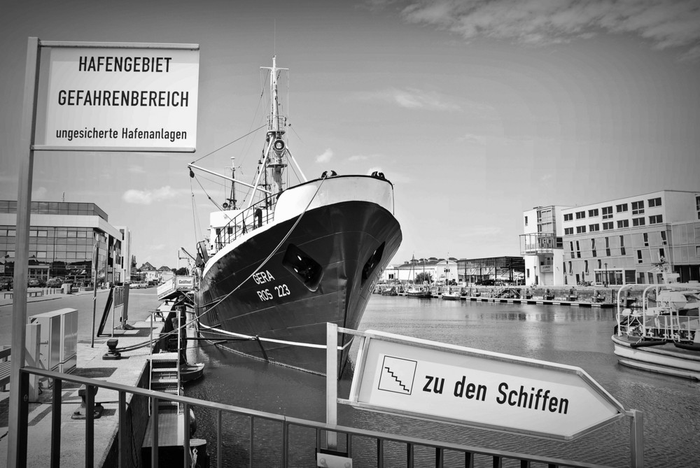 Die "Gera" im Fischereihafen