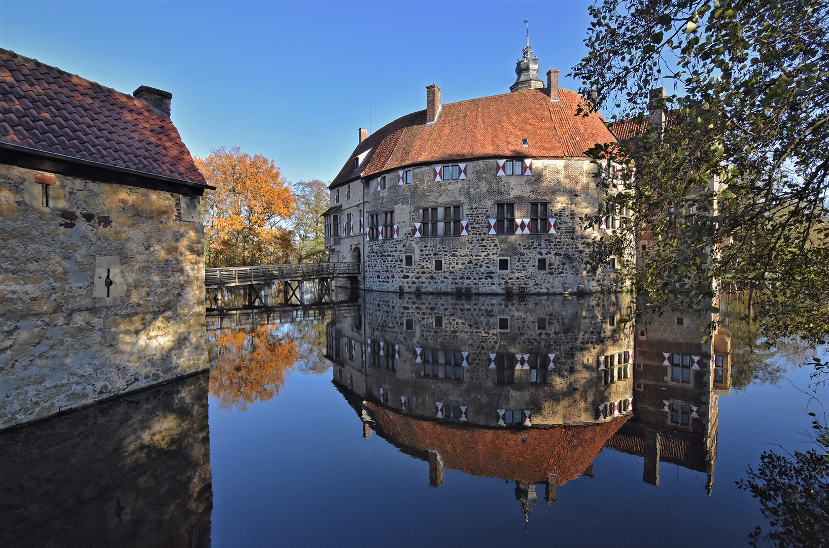 Die gespiegelte Burg Vischering....