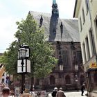  Die gestützte evangelisch-lutherische Kirche St. Marien in Zwickau