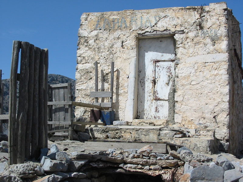 Die Getreidemühlen auf der Bergkuppe zur Lasithi Hochebene