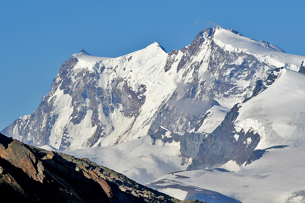 Die gewaltige MonteRosa Ostwand gehört sicher zu den beeindruckensten...