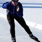 Die Gewinnerin des Vikingerrennens 80km Uppsala-Stockholm